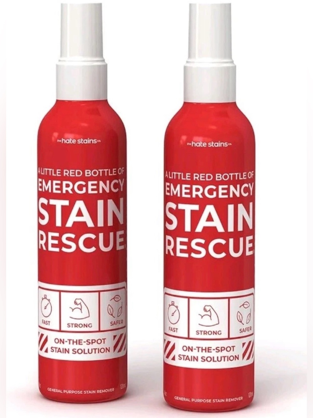 (2 Pack) 120mlx2 Emergency Stain Rescue Stain Remover Spray for Fabric Handwash